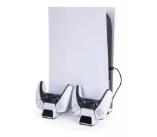 Base Ps5 Cooler Resfriamento Suporte Carregador 2 Controles