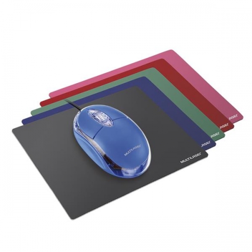 Pc Ac Mousepad Slim Multilaser Colorido 24 X 23 Cm