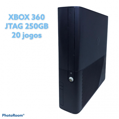 Xbox Slim E Seminovo 250gb Jtag + 20 Jogos No Hd