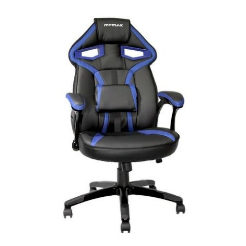 Cadeira Gamer Mx1 GiratÓria Preto C/ Azul Mymax
